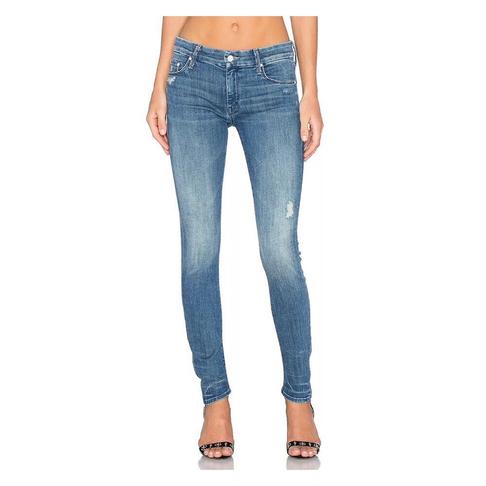 MOTHER The Looker Crop Graffiti Girl Skinny Jeans